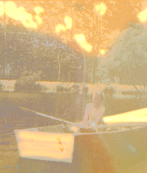 Rowboat on the lake